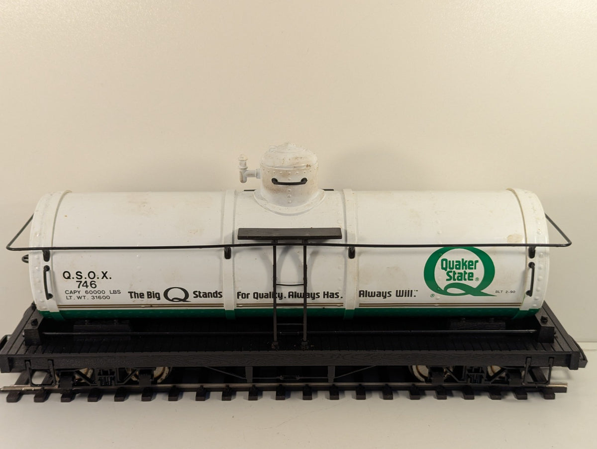 Bachmann Big Haulers G Gauge Quaker State Tank Wagon – O Gauge Wheels
