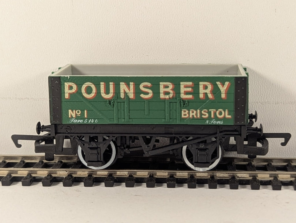 Hornby OO Gauge Pounsbery Bristol 5-Plank Open Wagon Goods Wagon 1
