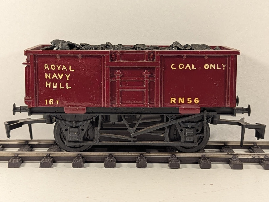 O Gauge Kit-Built 16T Mineral Wagon “Royal Navy Hull Red” Renamed & Numbered