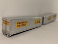 Walthers HO Gauge 89' F89F TOFC Flat TTX-Triple 28 with Western Pacific Trailers