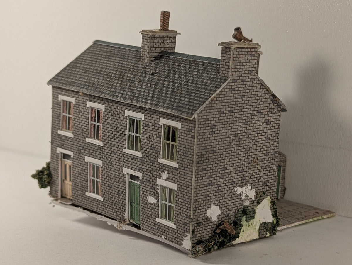 Superquick N Gauge Two Grey Stone Cottages Building A6