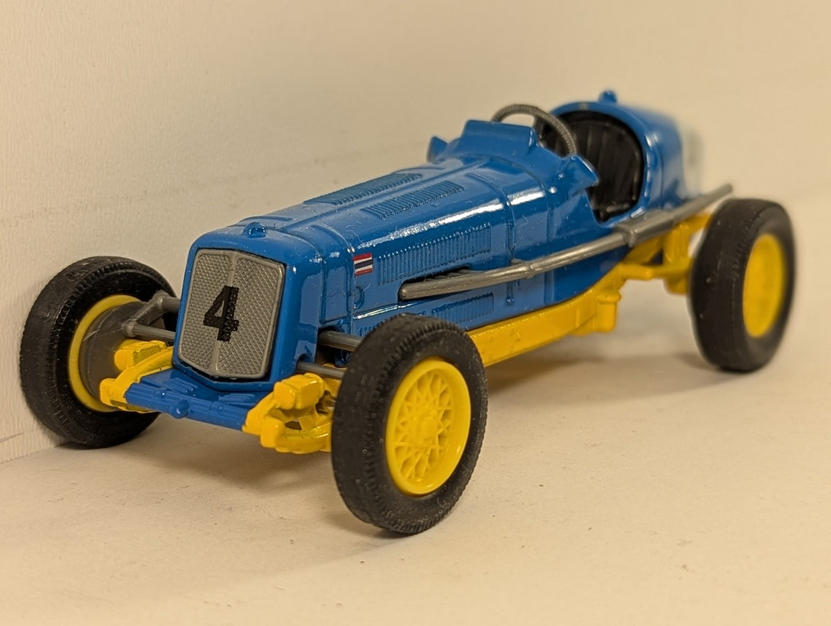 Matchbox 1935 E.R.A. 'R.1.B' Die-cast Model Car 4 Blue and Yellow Y-14