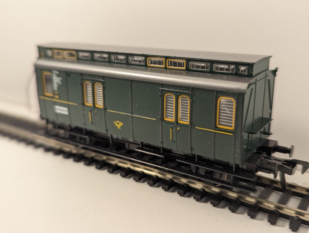 Fleischmann HO Gauge German Postal Coach Mail Wagon