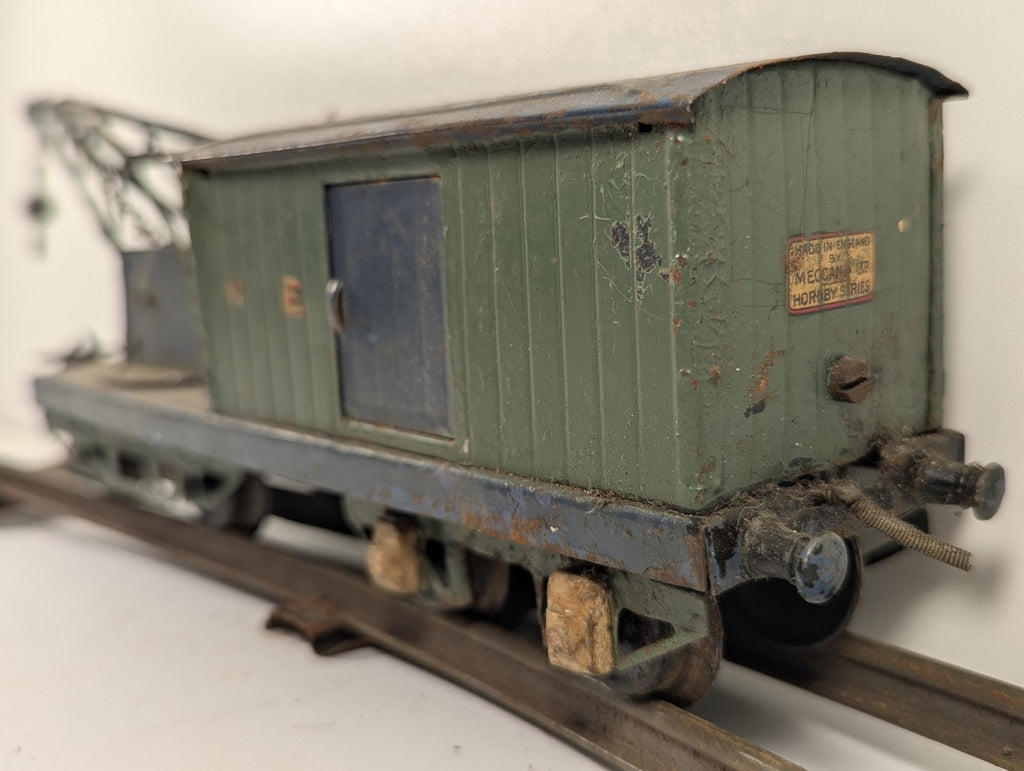 Hornby Series O Gauge No. 2 Breakdown Crane Wagon NE Green