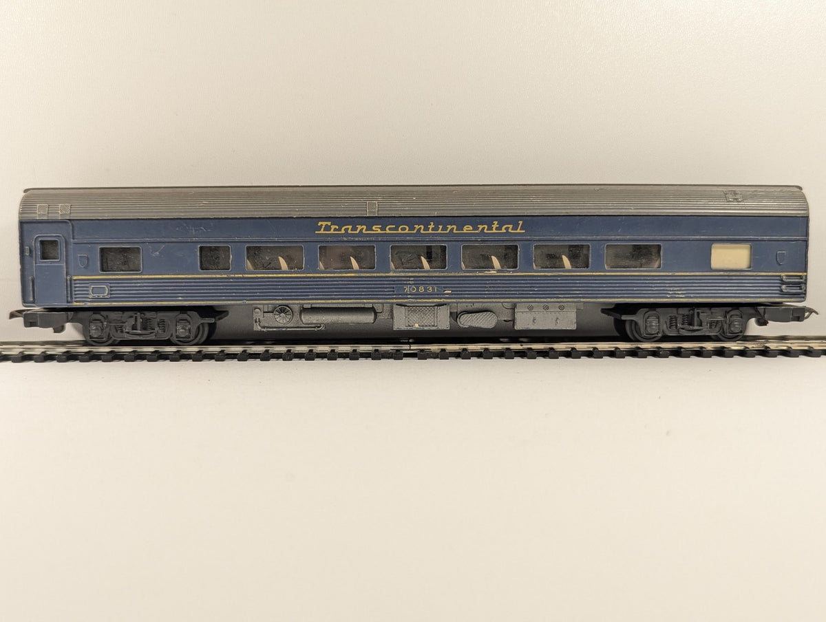 Tri-ang OO Gauge Transcontinental Passenger Coach 70831 Transcontinental Blue