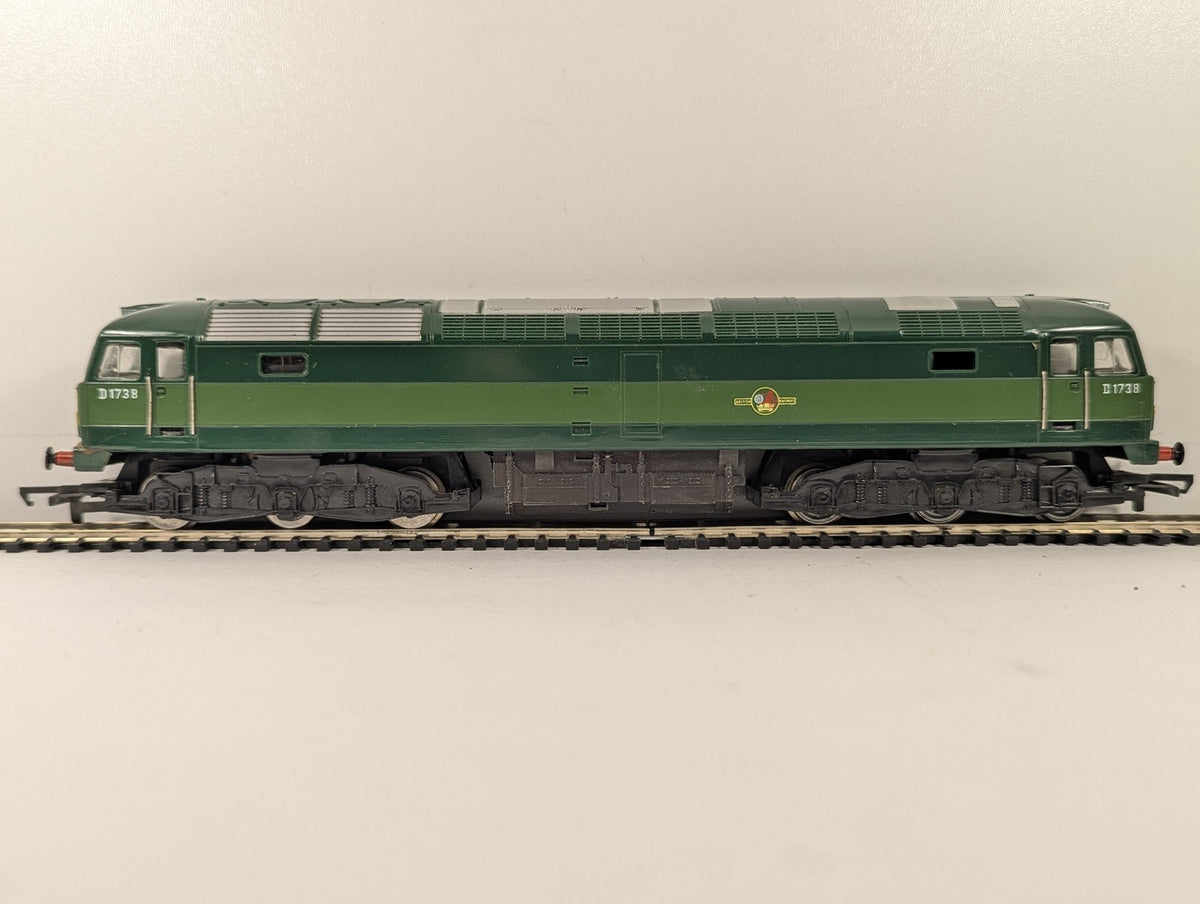 Hornby OO Gauge Class 47 Brush Type 4 Diesel Locomotive D1738 BR Two-Tone Green