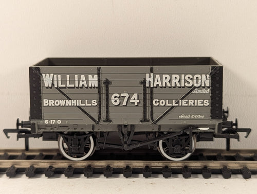 Bachmann OO Gauge 7 Plank Wagon William Harrison Brownhills Collieries