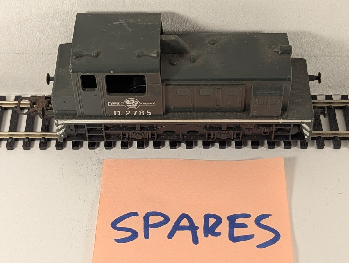 Lima OO Gauge Class 02 Diesel Shunter D2785 BR Green Spares or Repair