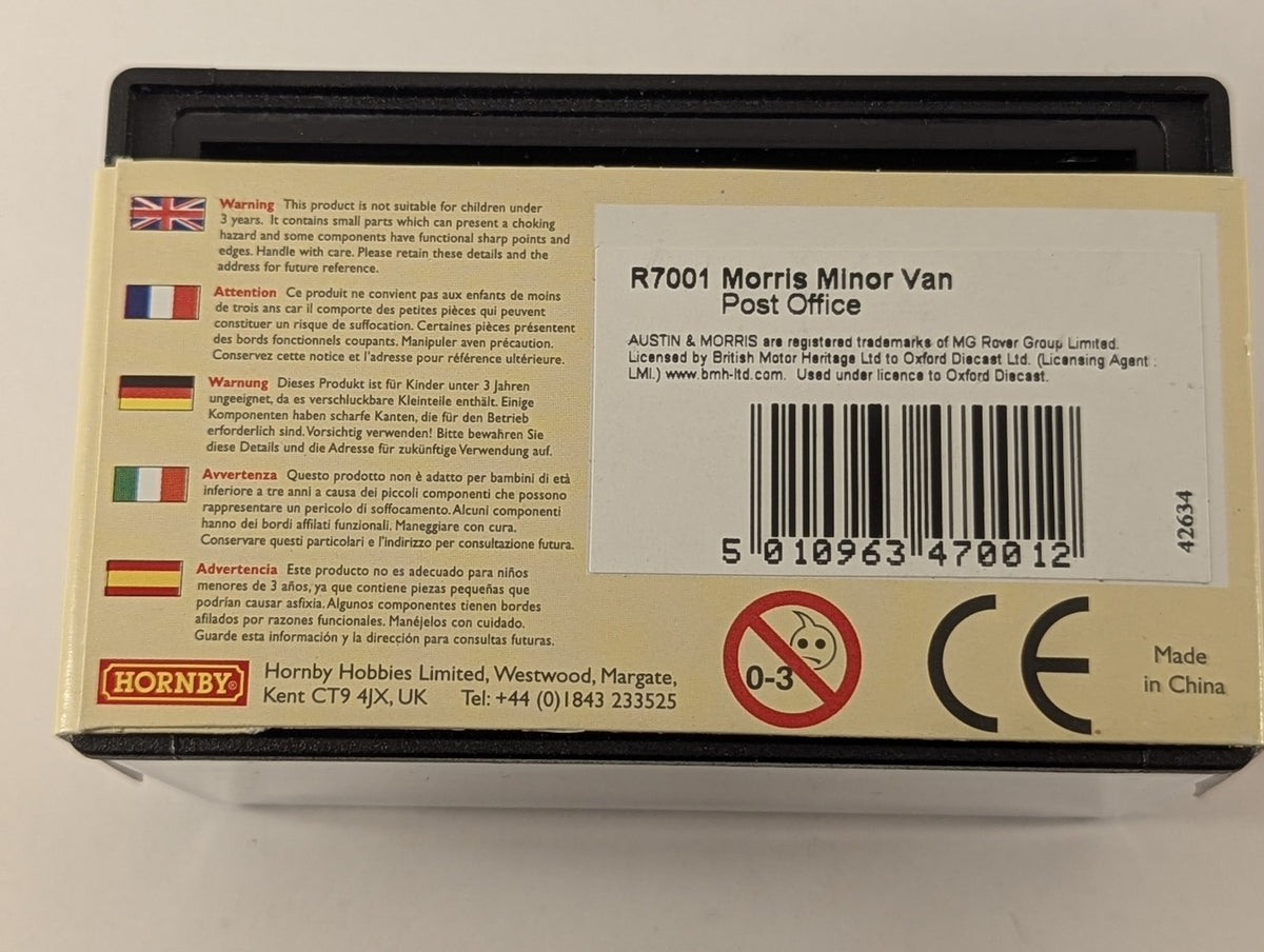 Hornby 1:76 Scale Morris Minor Van Post Office Die-cast Vehicle Royal Mail R7001