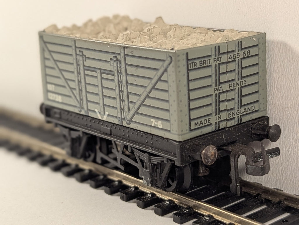 Trix Twin Railway OO Gauge Open Wagon High Side Goods Wagon 12738 BR Grey 1/603