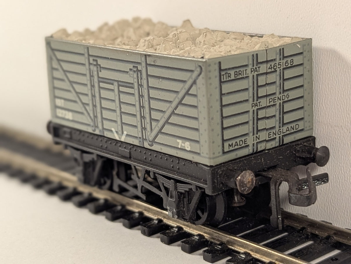 Trix Twin Railway OO Gauge Open Wagon High Side Goods Wagon 12738 BR Grey 1/603