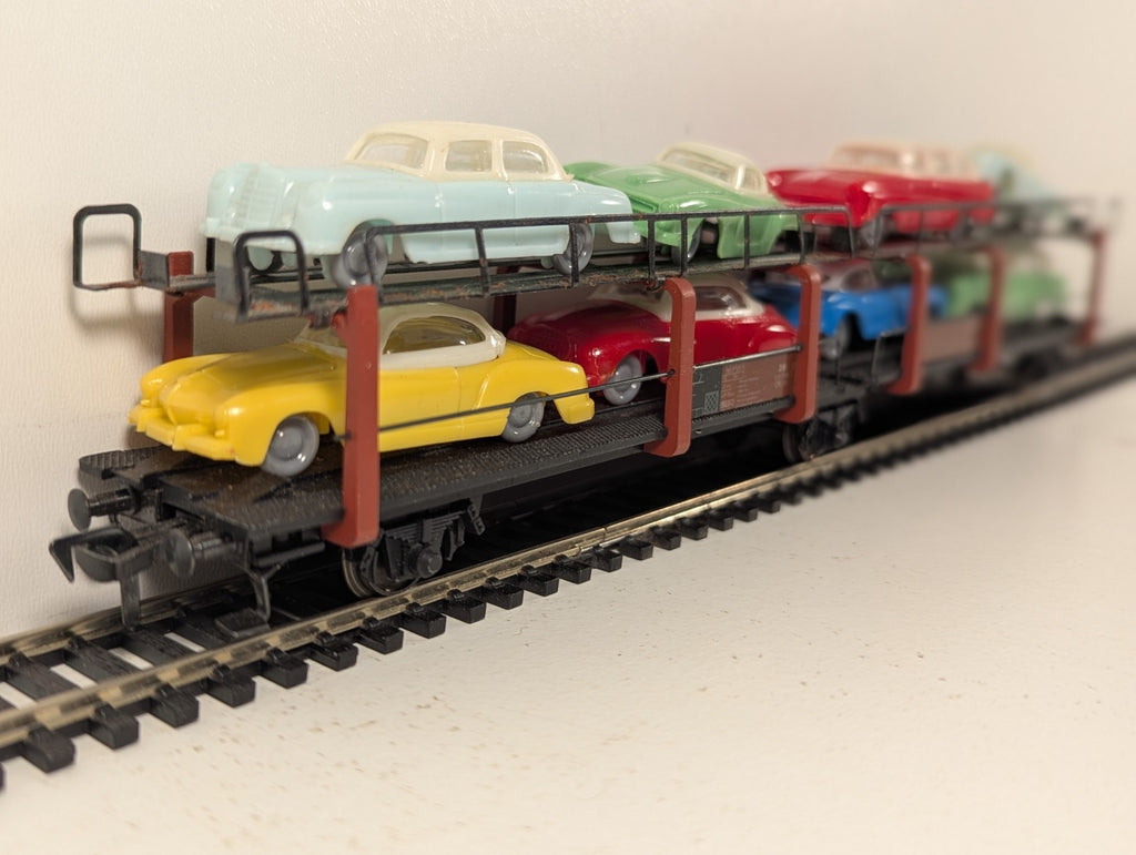 Fleischmann HO Gauge DB Double-Deck Car Transporter Wagon Goods Wagon