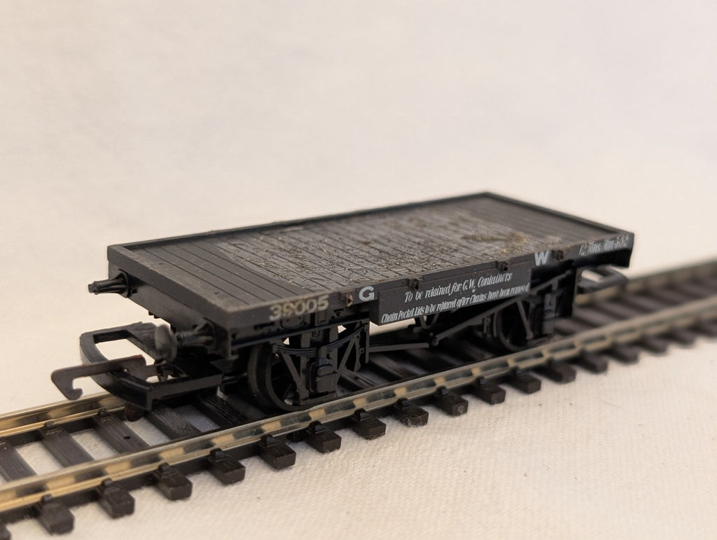Airfix OO Gauge GWR Conflat A Goods Wagon 39005 GWR Grey 54309