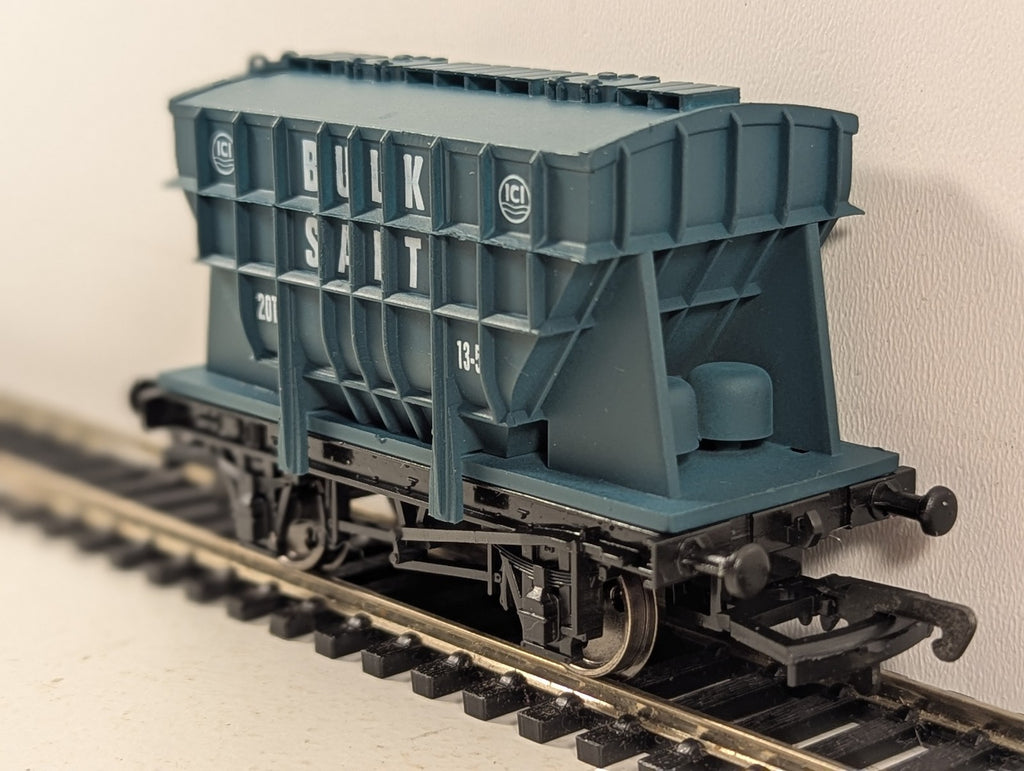 Dapol OO Gauge ICI Salt Presflo Wagon Goods Wagon ICI Bulk Salt Blue B725