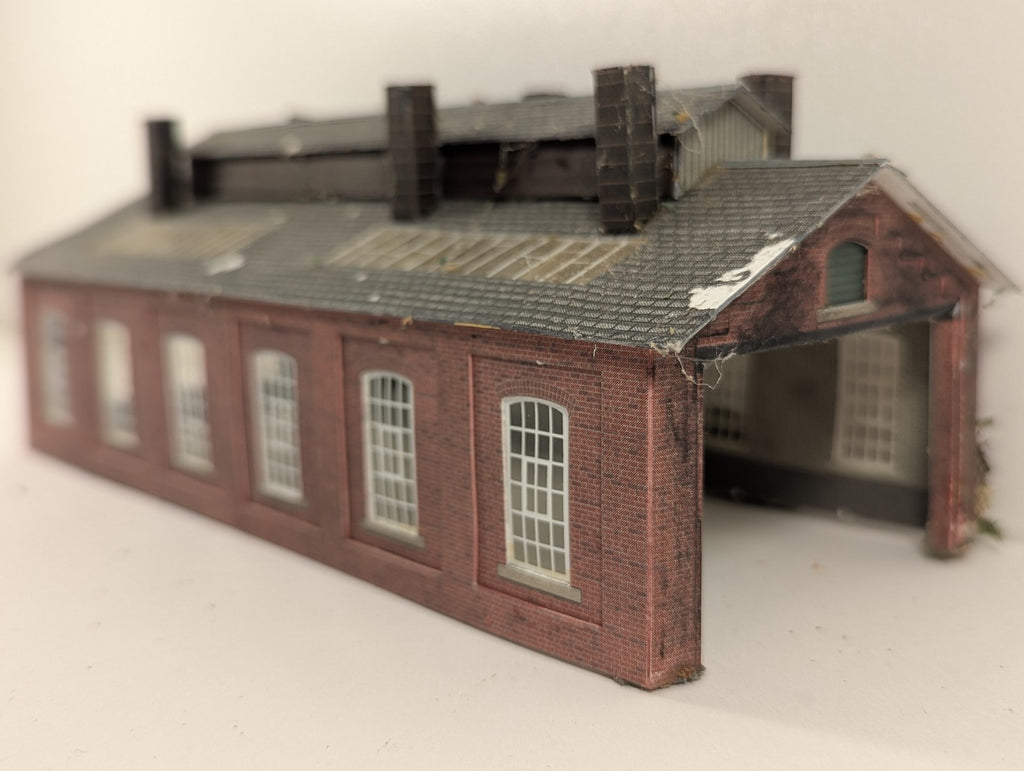 Metcalfe Models N Gauge Double Track Engine Shed Building Red Brick PO223