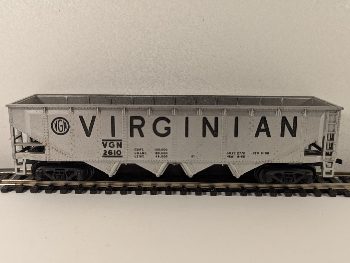 Bachmann HO Gauge 3-Bay Hopper Goods Wagon 2610 Virginian