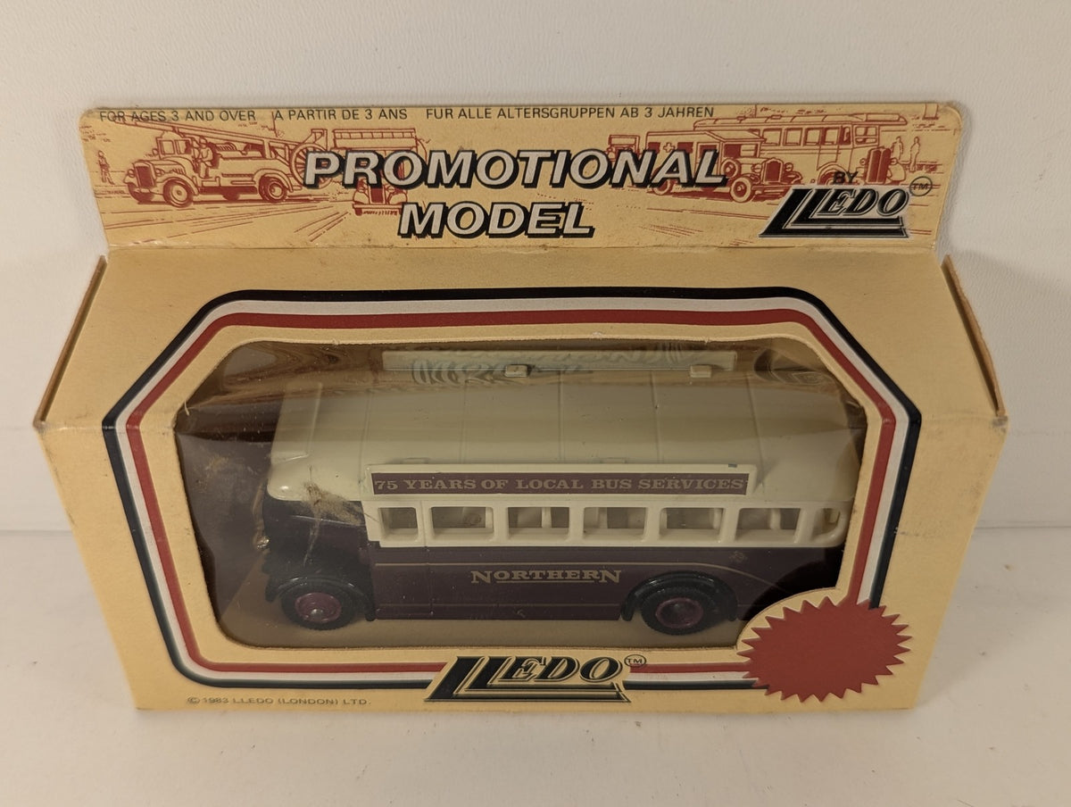 Lledo Single Deck Bus Die-cast Bus Northern Maroon and Cream