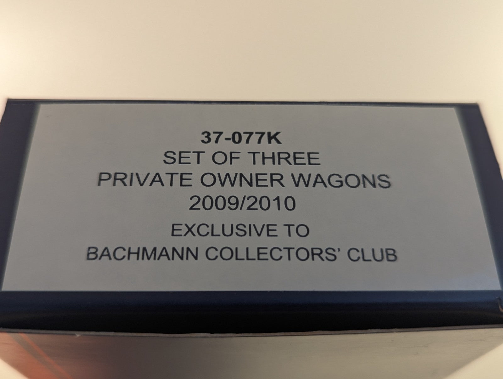 Bachmann 37-077K Set of Three Private Owner Wagons 2009/2010