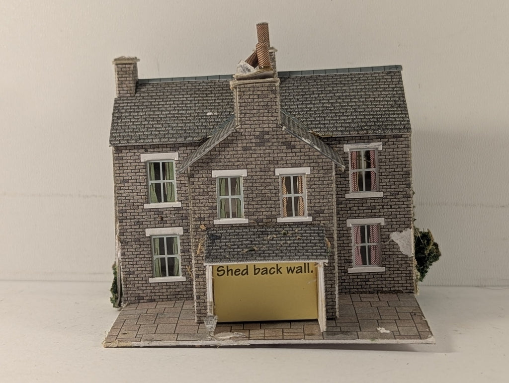 Superquick N Gauge Two Grey Stone Cottages Building A6