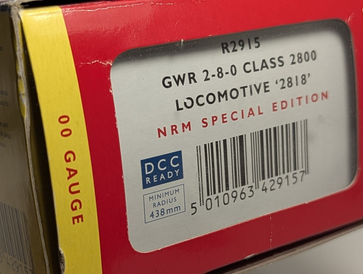 Hornby OO Gauge GWR Class 2800 2-8-0 '2818' NRM Special Edition Steam Locomotive