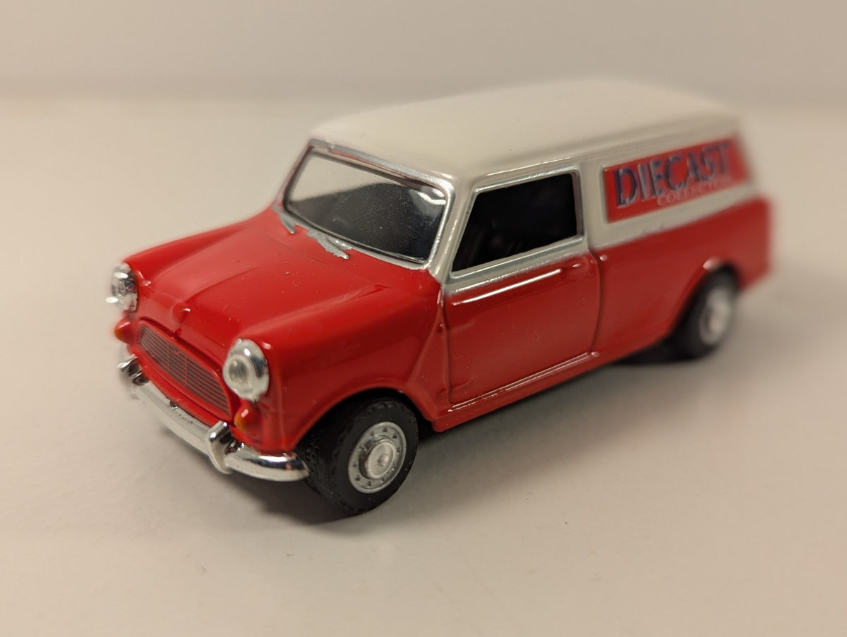 Oxford Diecast Mini Van “Diecast Collector” Red with White Roof