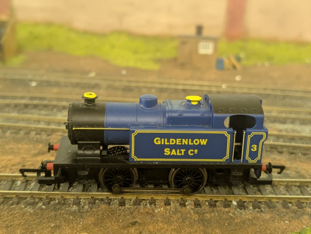 Hornby R3211 Class D 0-4-0T 3 in Gildenlow Salt Co lined Blue