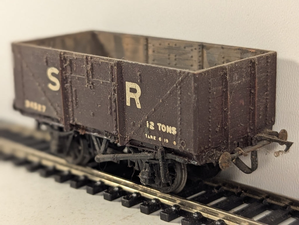 Kit Built OO Gauge SR 12 Ton Open Wagon 34327 SR Brown