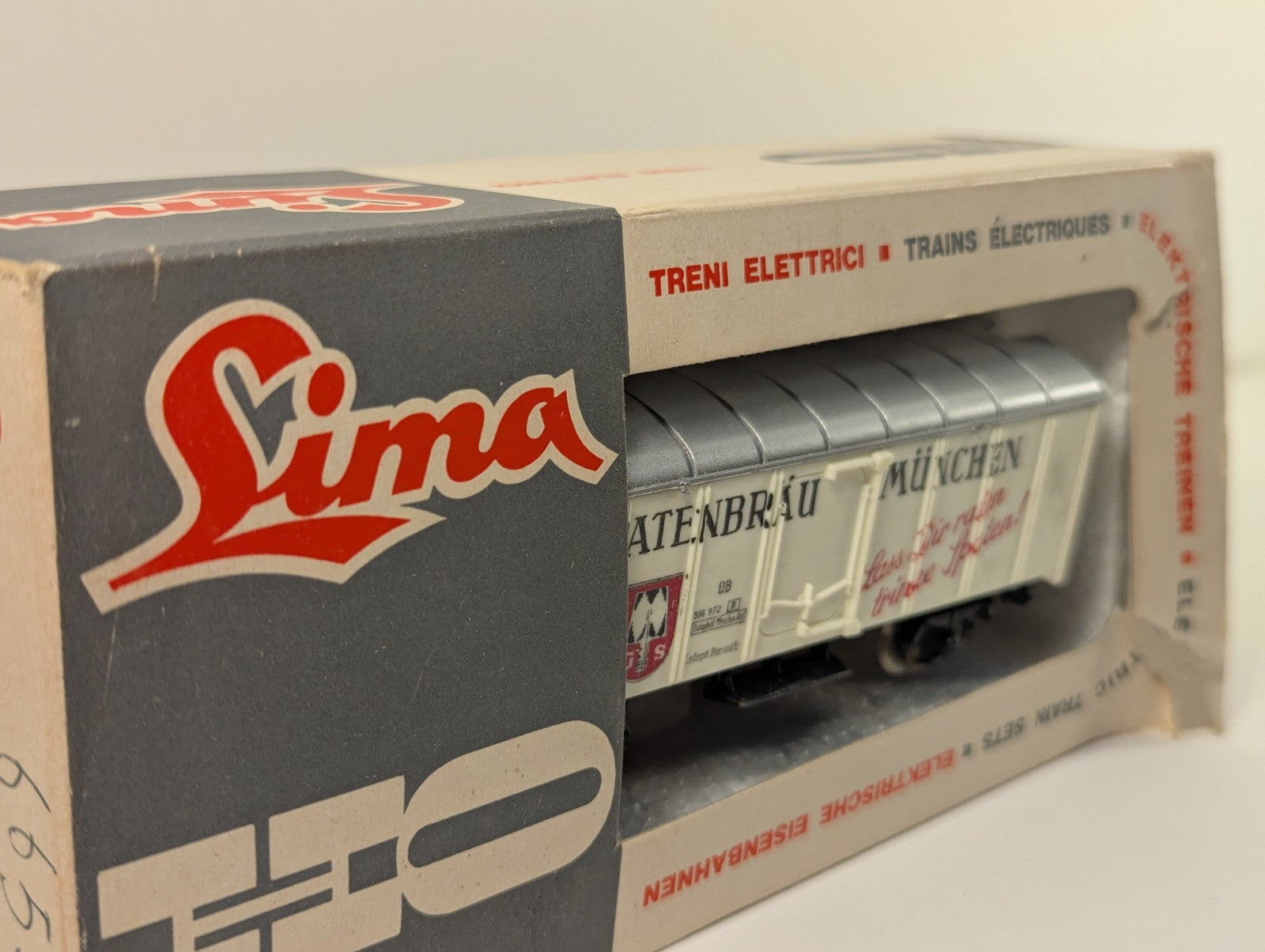 Lima HO Gauge White Spatenbräu Beer Refrigerator Car Boxed