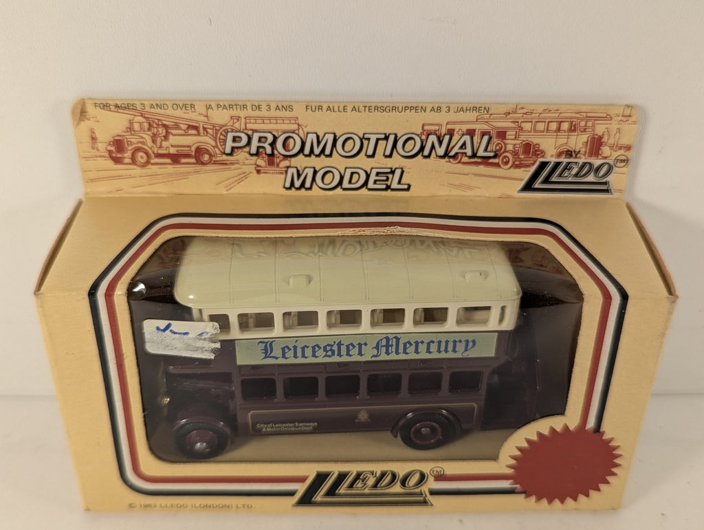 Lledo Double Decker Bus Die-cast Model Bus Leicester Mercury