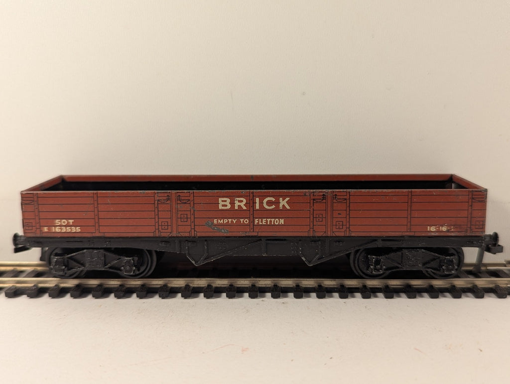Hornby Dublo OO Gauge 50-ton Bogie Brick Wagon Goods Wagon E 163535 BR Bauxite