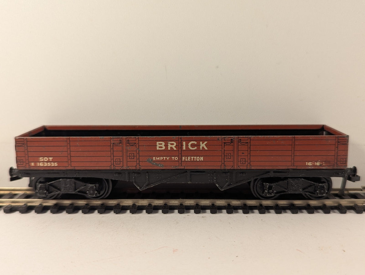 Hornby Dublo OO Gauge 50-ton Bogie Brick Wagon Goods Wagon E 163535 BR Bauxite