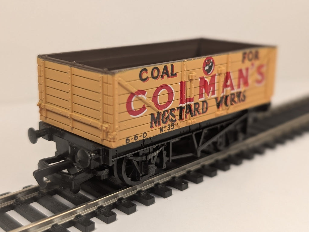 Mainline 37-127 OO Gauge 7 Plank Wagon Colman’s Mustard