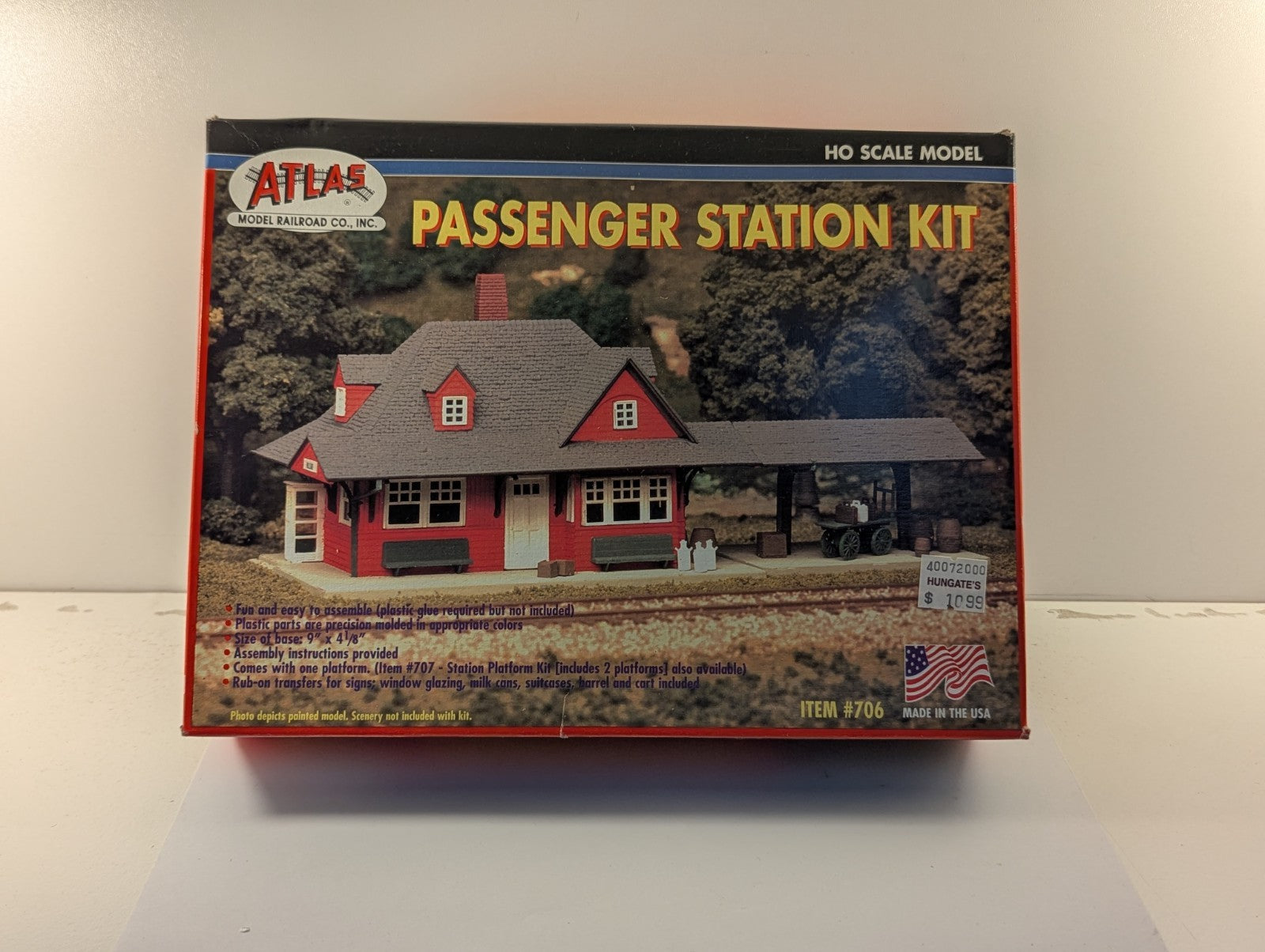 Atlas HO Scale Passenger Station Kit Building Kit 706