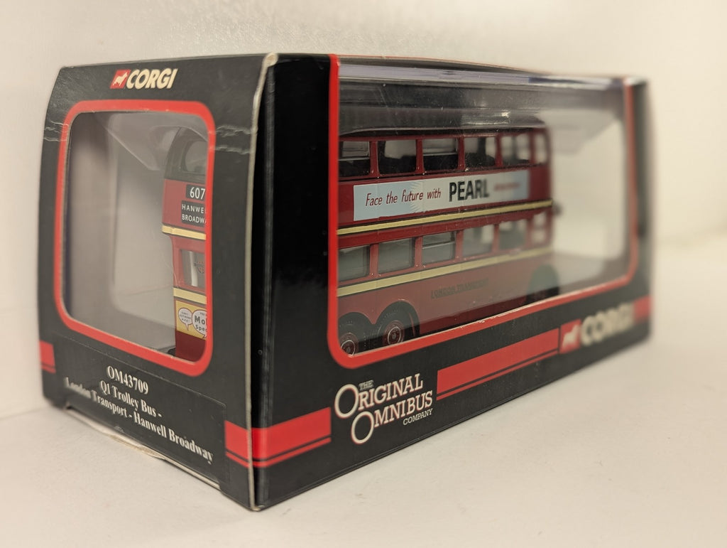 Corgi 1:76 Q1 Trolley Bus - London Transport - Hanwell Broadway Trolleybus 1879