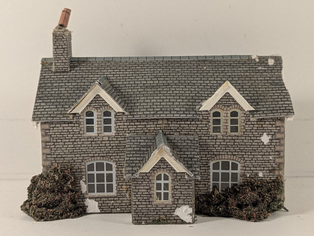Superquick N Gauge Two Cottages Building Cotswold Stone A4