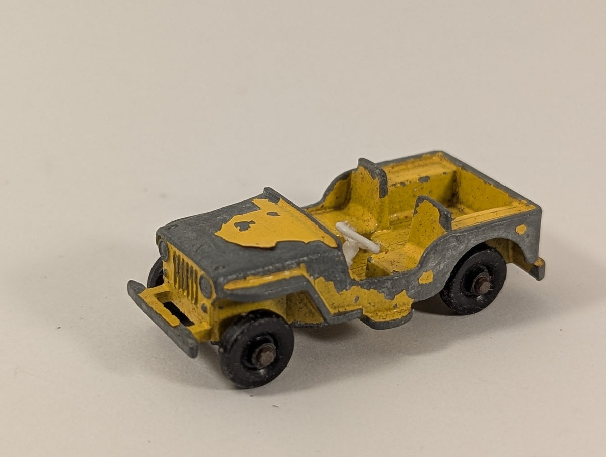 Matchbox Willys Jeep Die-cast Vehicle Yellow 72a