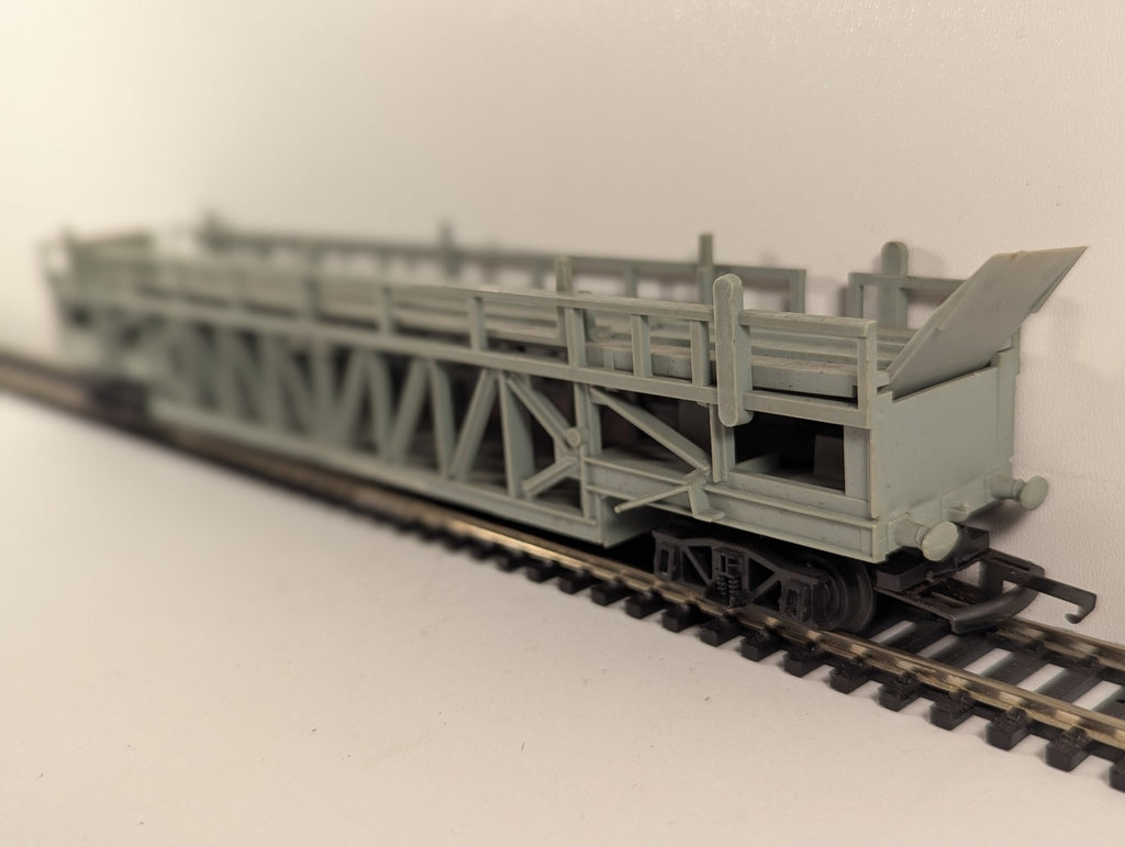 Tri-ang OO Gauge Double Deck Car Transporter Goods Wagon Grey R342