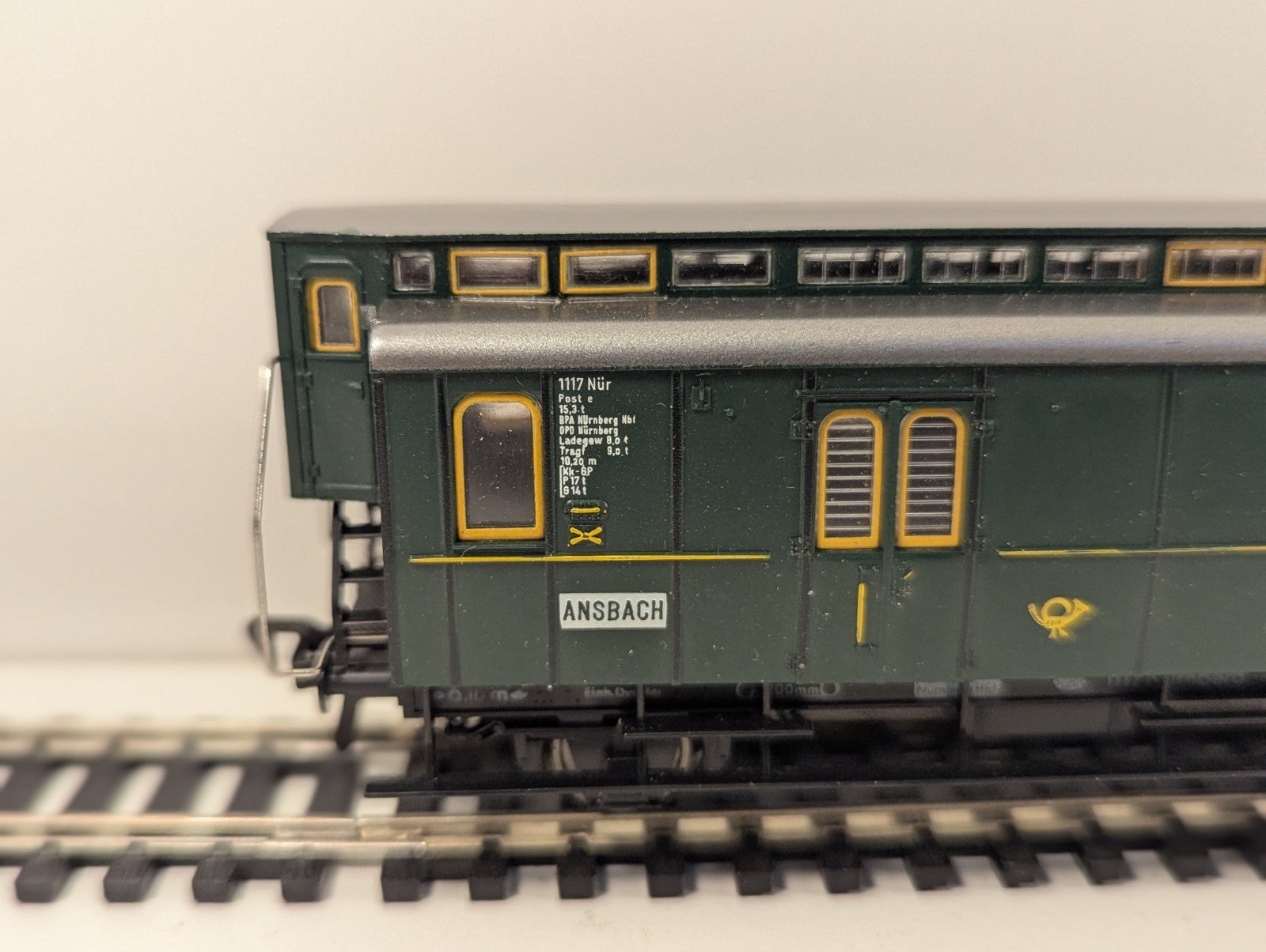 Fleischmann HO Gauge German Postal Coach Mail Wagon