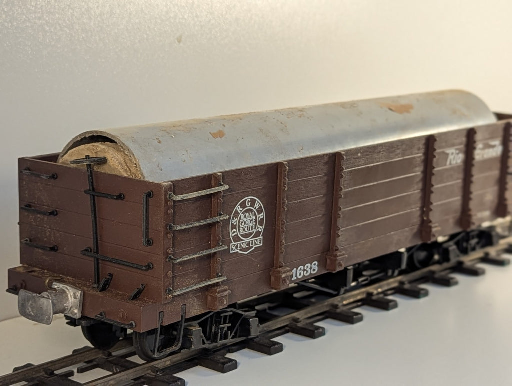 Bachmann Big Haulers G Scale Gondola Wagon – O Gauge Wheels Missing Coupler