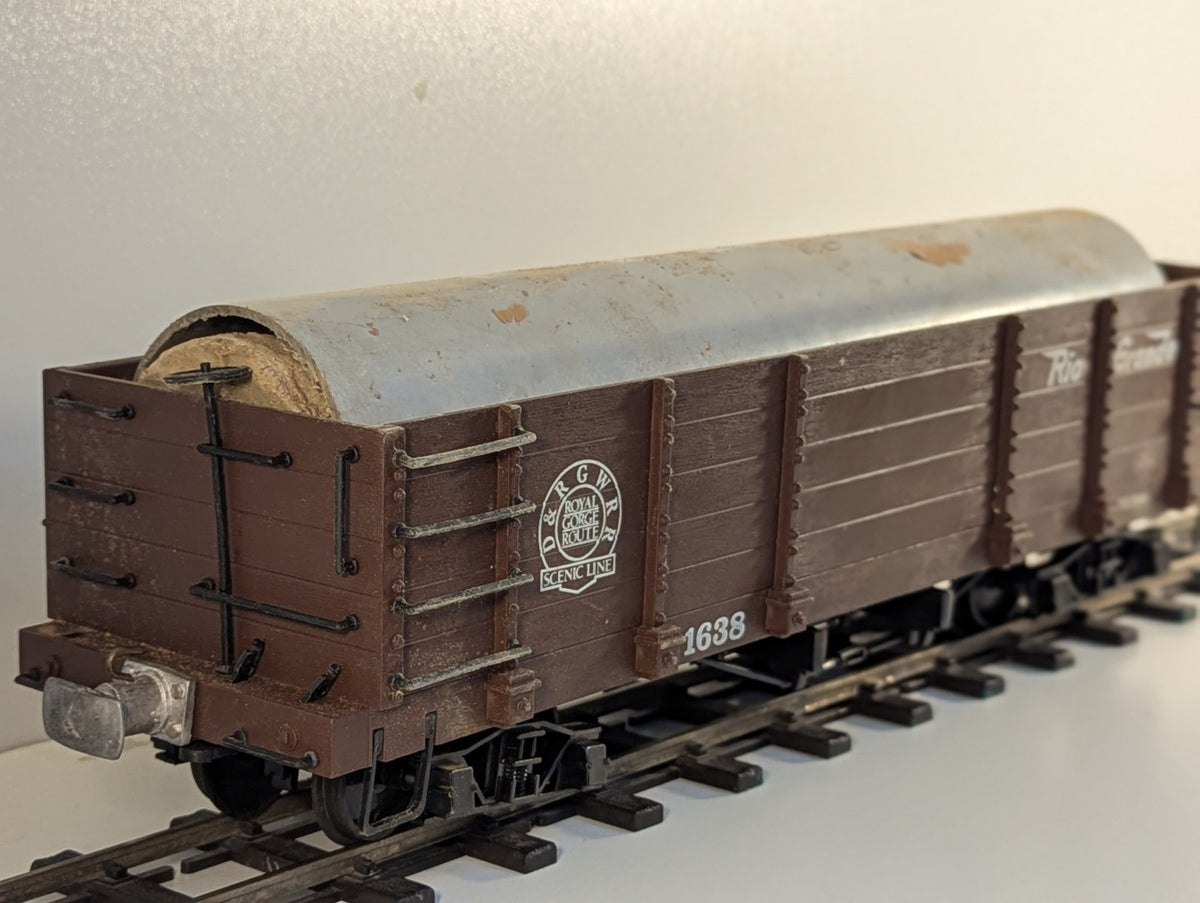 Bachmann Big Haulers G Scale Gondola Wagon – O Gauge Wheels Missing Coupler