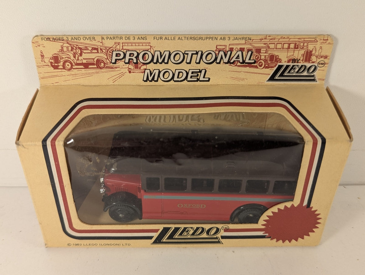 Lledo Oxford Single Deck Bus Die-cast Model Bus 727 Oxford Red & Brown