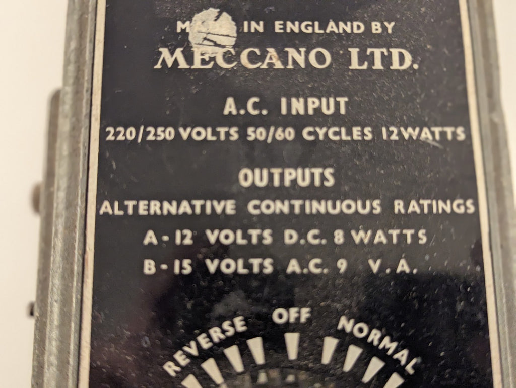 Meccano Ltd. Marshal II Power Control Unit