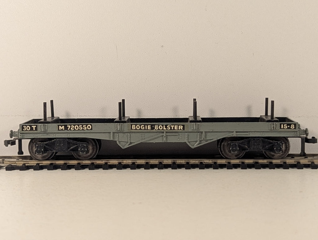 Hornby Dublo OO Gauge 30-Ton Bogie Bolster Wagon Goods Wagon M720550 BR Grey