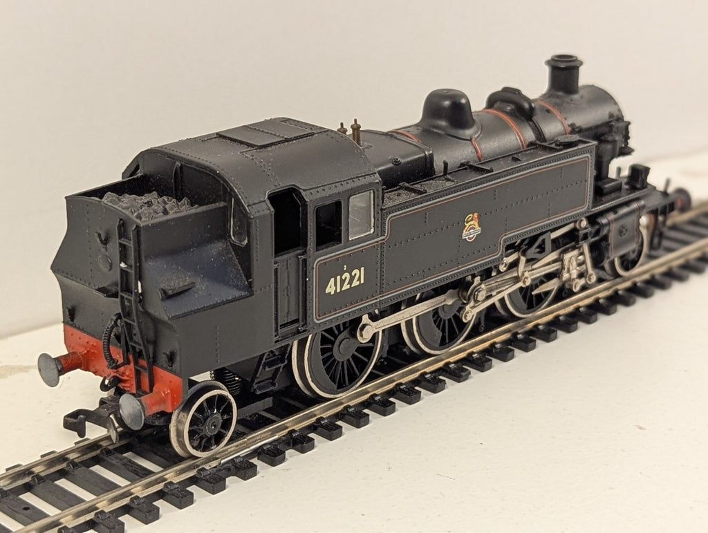 Bachmann 31-450 OO Gauge Class 2MT Ivatt 2-6-2T 41221 BR Black Boxed