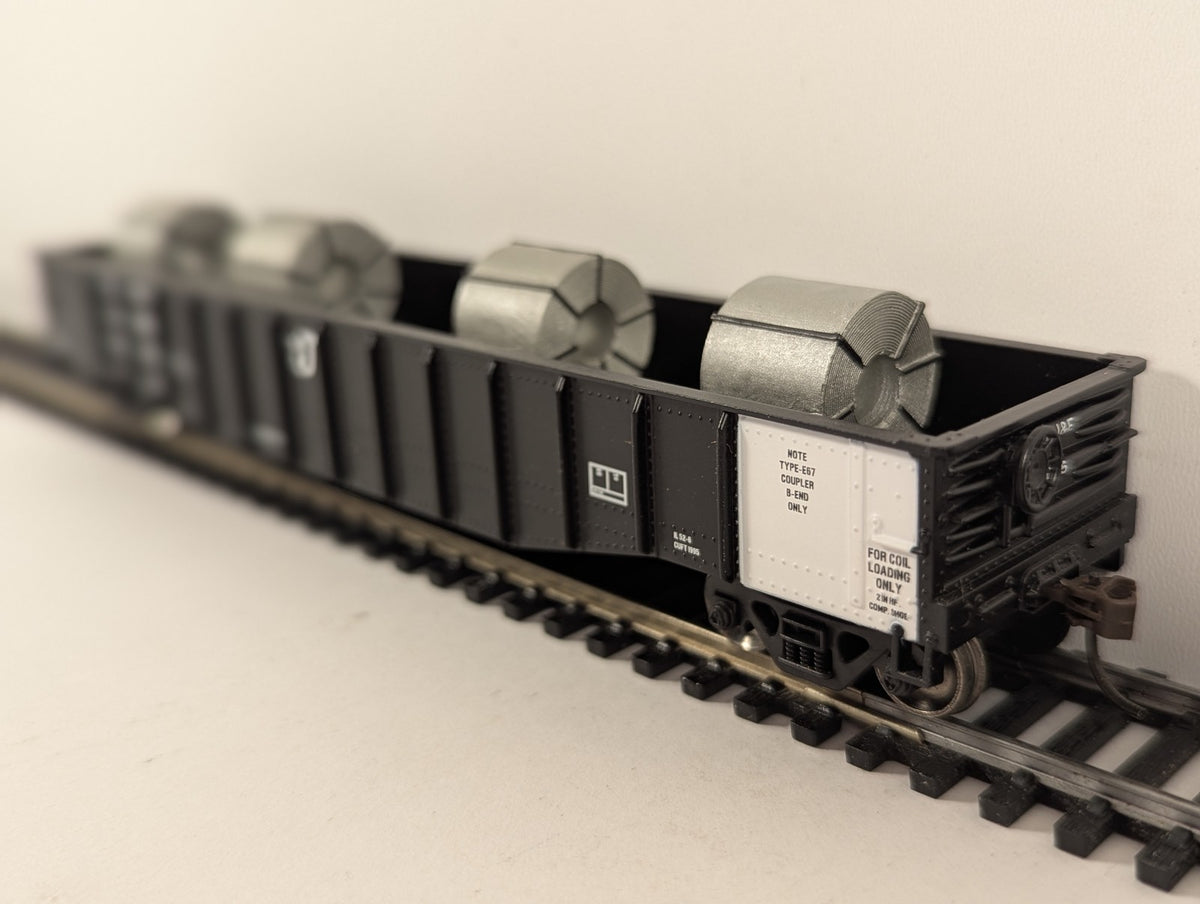 Athearn HO Gauge 50ft Gondola with Steel Coils 4155 Elgin, Joliet & Eastern