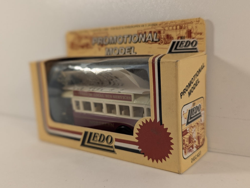 Lledo AEC Regal Bus 'Northern' Die-cast Bus Purple and cream
