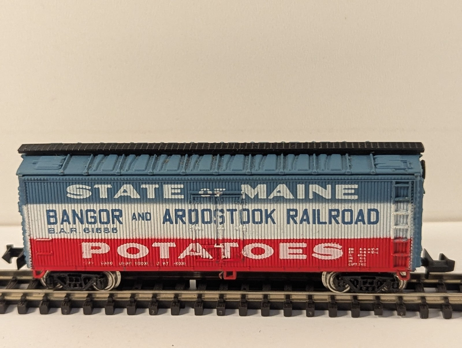 Bachmann Bangor & Aroostook State of Maine Potatoes Box Car N Gauge