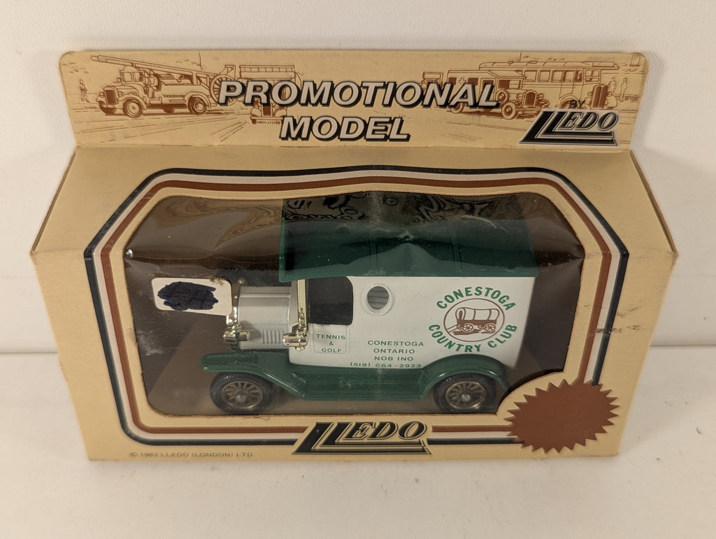 Lledo Model T Ford Van Die-cast Van Conestoga Country Club