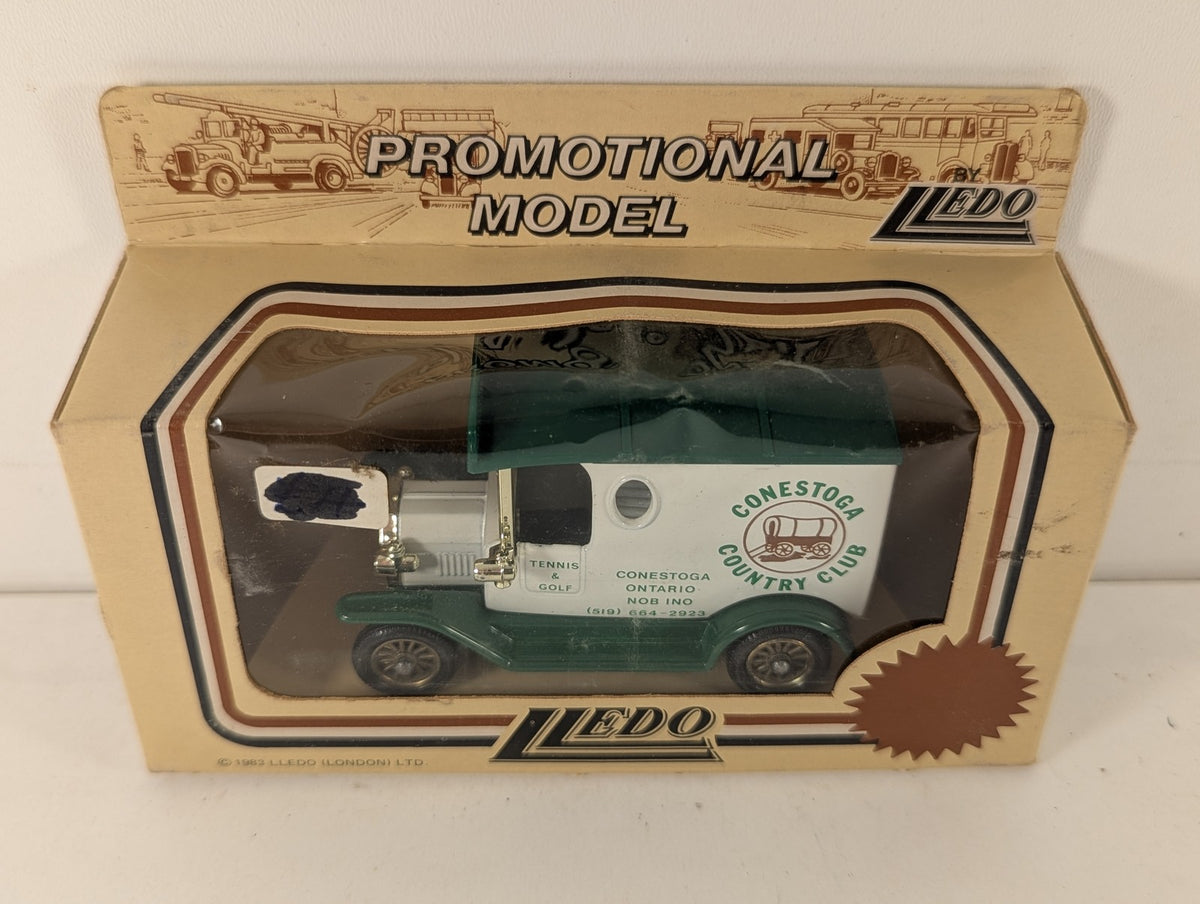 Lledo Model T Ford Van Die-cast Van Conestoga Country Club