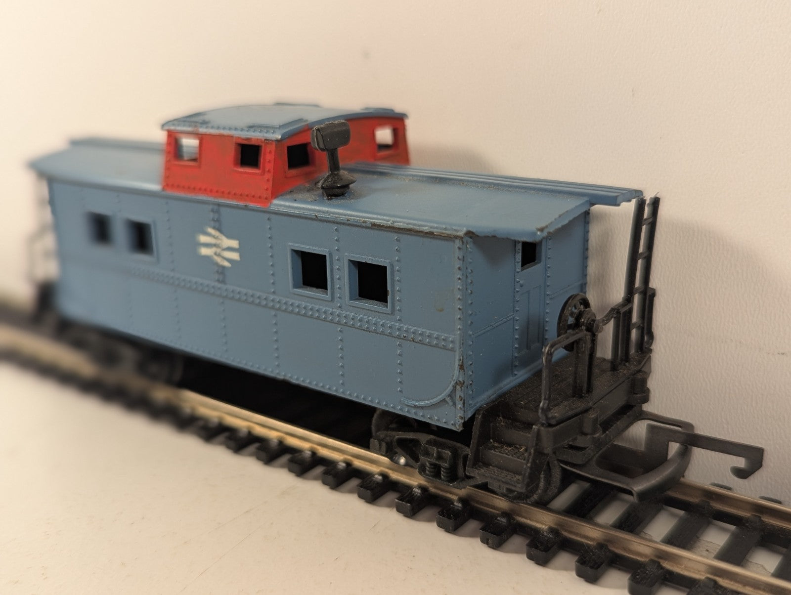 HO Scale Custom British Rail Blue Cupola Caboose